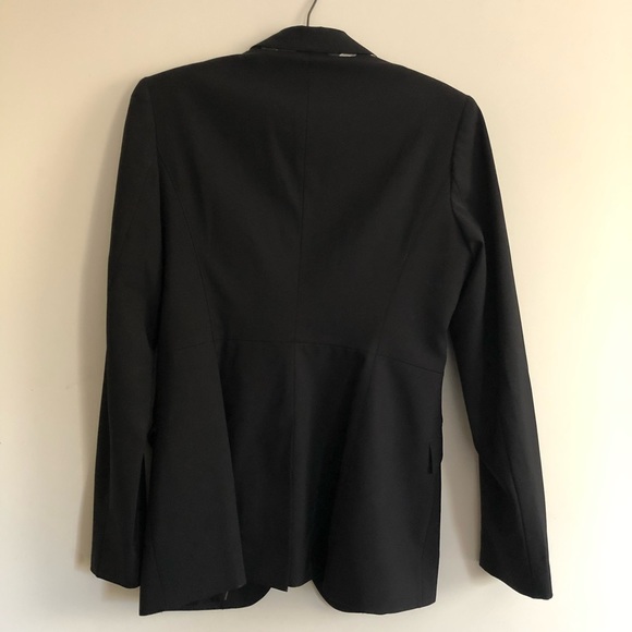 Burberry London Wool Blazer Fitted Black US 8 - Picture 6 of 11